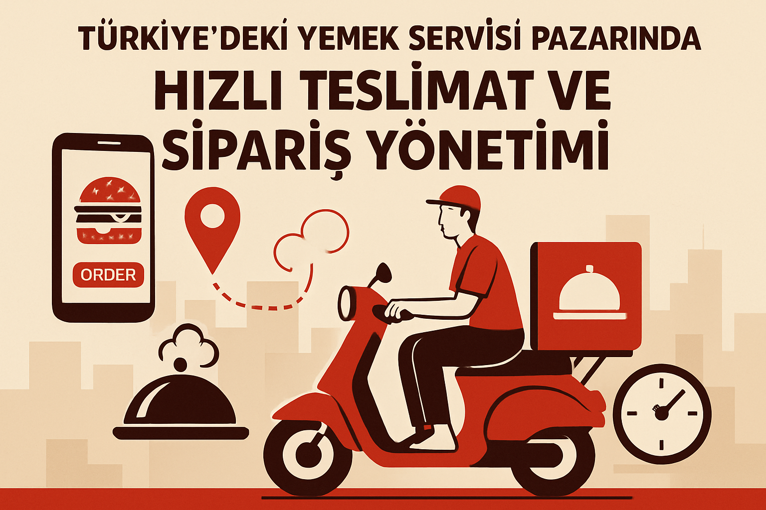 Türkiye’deki yemek servisi pazarında hızlı teslimat ve sipariş yönetimi